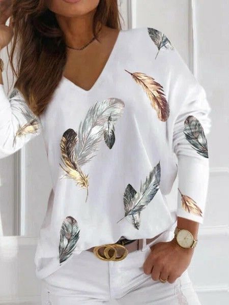 Exclusive Designer Printed Golden leaf Top – shop.for.women.in